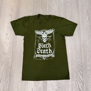 Vintage Green Graphic Skull T-Shirt